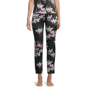 fleur du mal orchid print silk pants